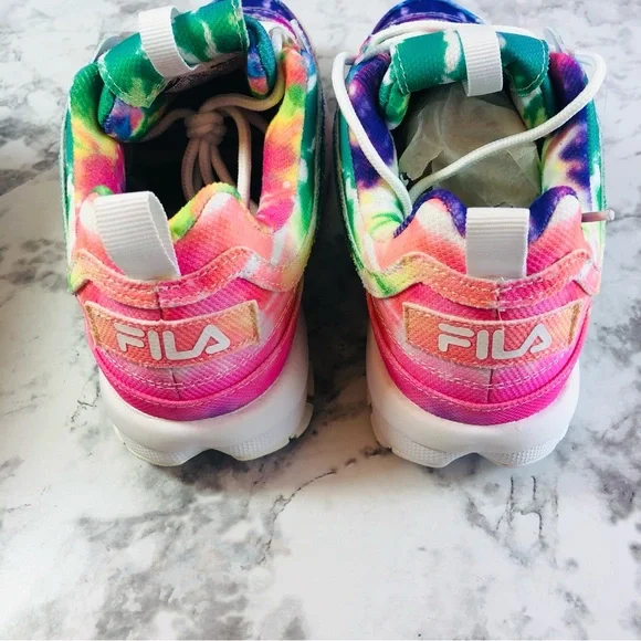 NEW Fila Disruptor II Tie Dye 5XM00819-775 Womens Shoes Sneakers Size 6 - Picture 3 of 14